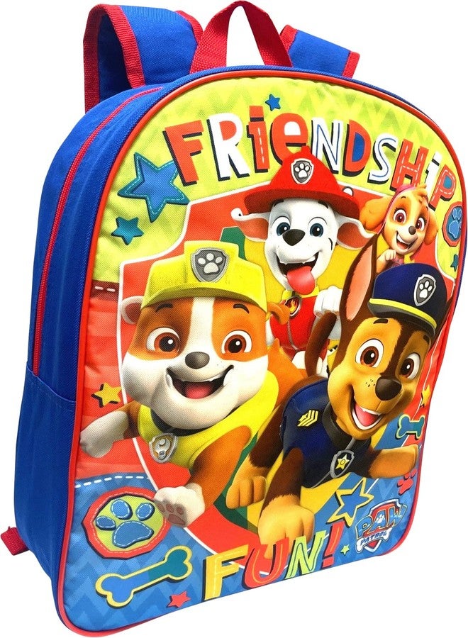 Ruz Paw Patrol Kid's Licensed 15 Inch School Bag Backpack (Friendship Fun - Boy) - Image 3