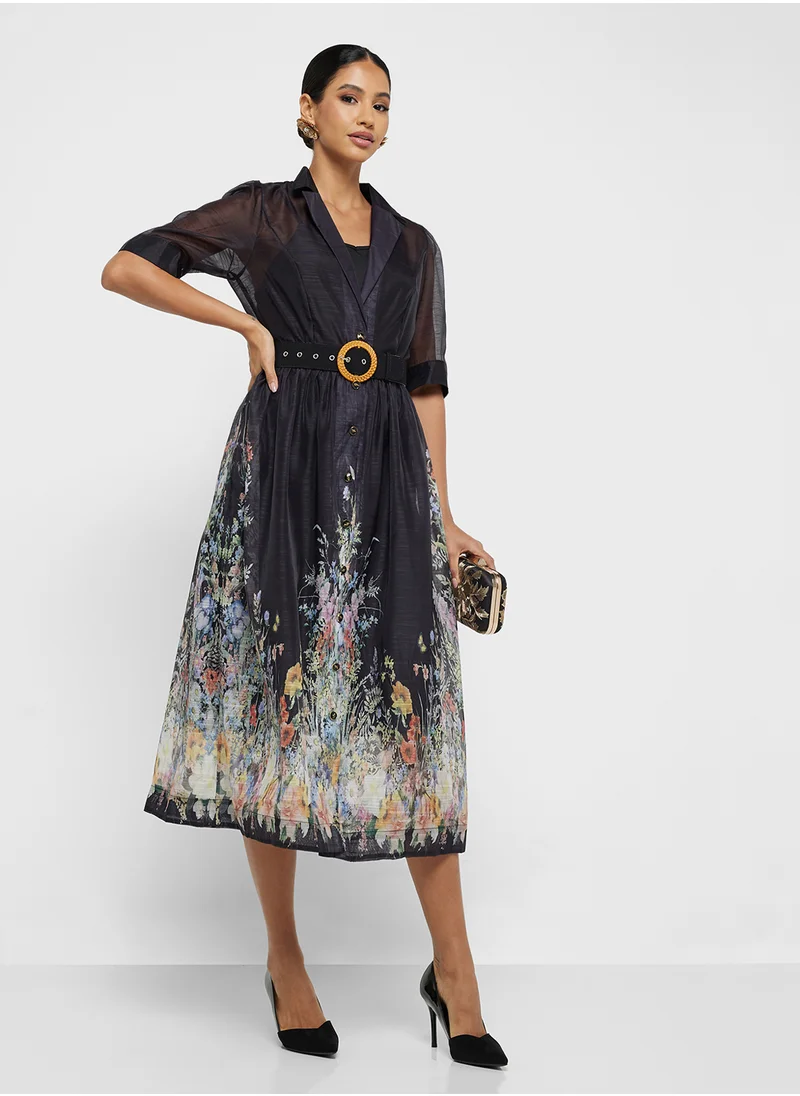 Khizana Floral Print Dress