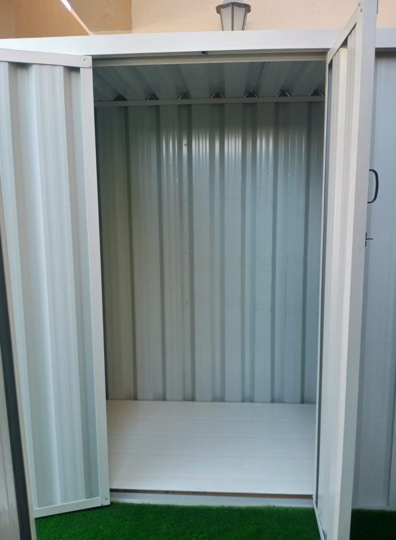 Generic QuadBliss BIKE STORGE SHED with Base | 205cm L x 105cm W x 155cm H | Hinge Door  - Image 3