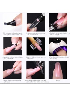Remy Belle 100Pcs Nail Dual Form and 10Pcs Acrylic Tips Clips for Poly Gel UV LED Builder Manicure  Art Tool  - Image 4