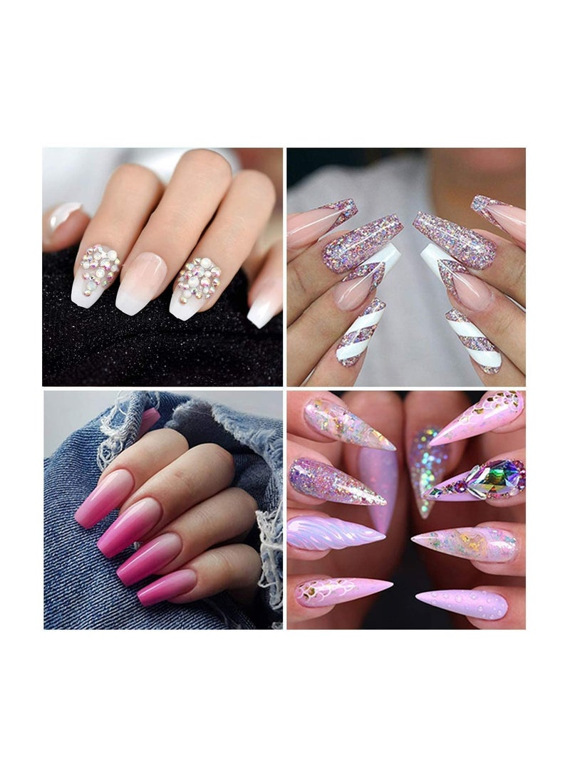 ريمي بيلا ريمي بال مجموعة الأظافر سريعة البناء من البولي جل، 100 قطعة من قوالب الأظافر الصناعية الشفافة بأطراف لإطالة الأظافر بالإضافة الى 10 قطع مشبك أظافر - Image 3