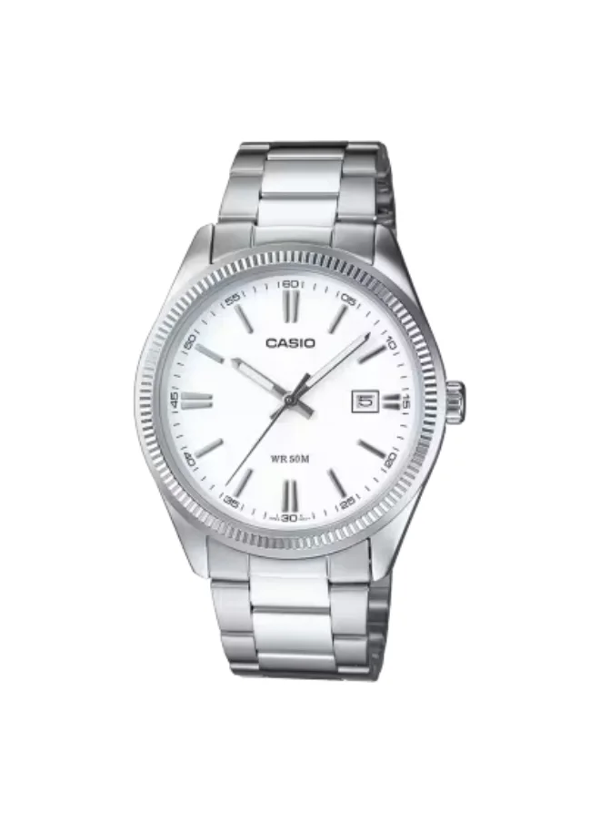 CASIO Men's Analog Display Watch With Silver Stainless Steel Strap - MTP-1302D-7A1
