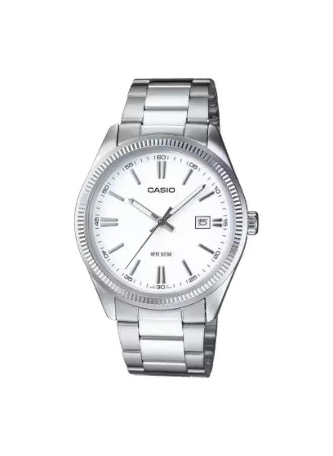 CASIO Men's Analog Display Watch With Silver Stainless Steel Strap - MTP-1302D-7A1