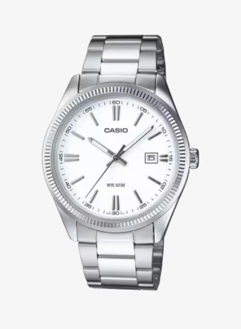 Casio Men's Analog Display Watch With Silver Stainless Steel Strap - MTP-1302D-7A1