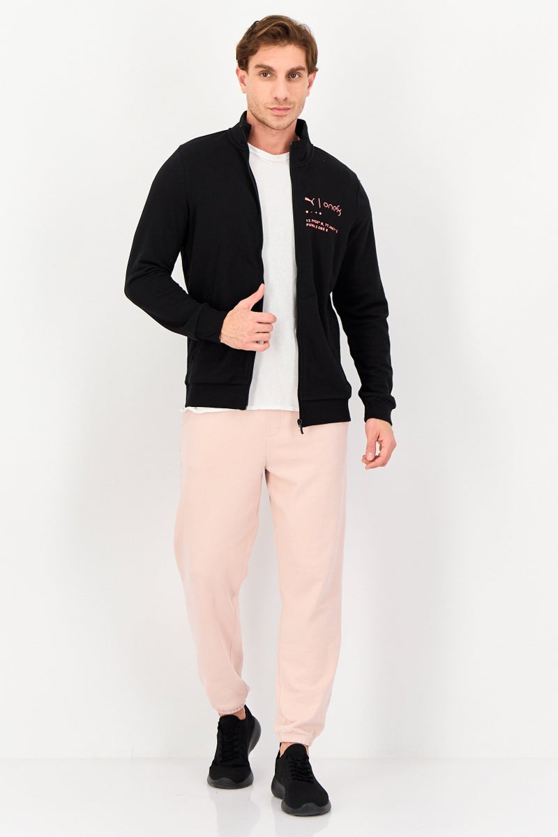 Puma x One 8 Men Slim Fit Long Sleeve Outdoor Full Zip Sweatshirt, Black - Image 3