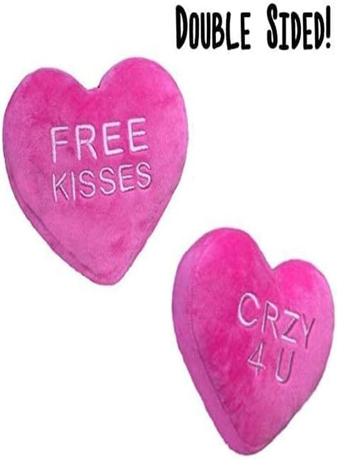 AVSHUB Soft Plush Free Kisses Heart for Valentine's Day Funny Heart Throw Toys Cushion Toys Cute Plush Pillow for Living Room, Bedroom for Valentines Day, Wedding Gift (Size 35 CM) - Image 3