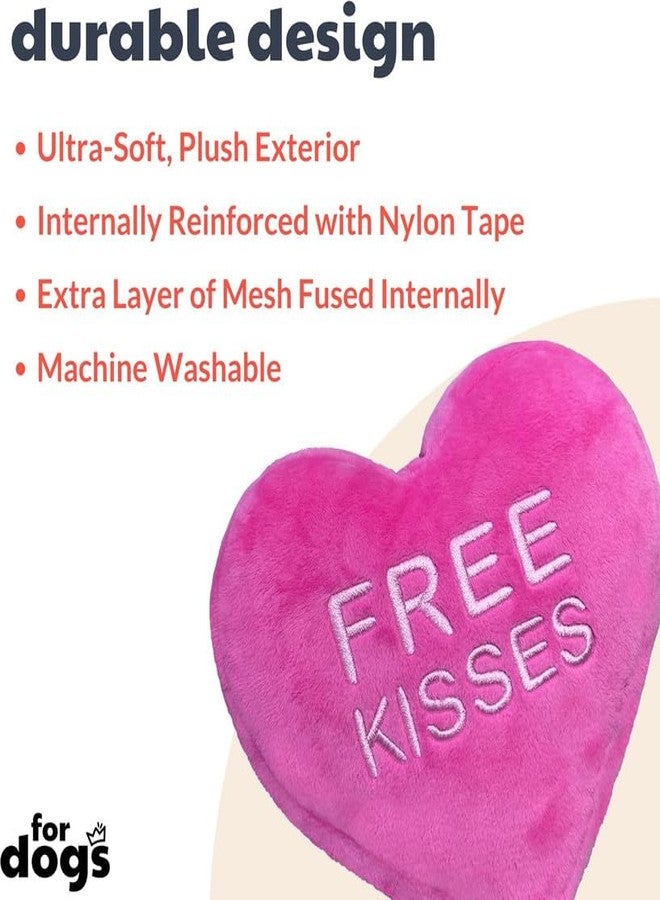 AVSHUB Soft Plush Free Kisses Heart for Valentine's Day Funny Heart Throw Toys Cushion Toys Cute Plush Pillow for Living Room, Bedroom for Valentines Day, Wedding Gift (Size 35 CM) - Image 4