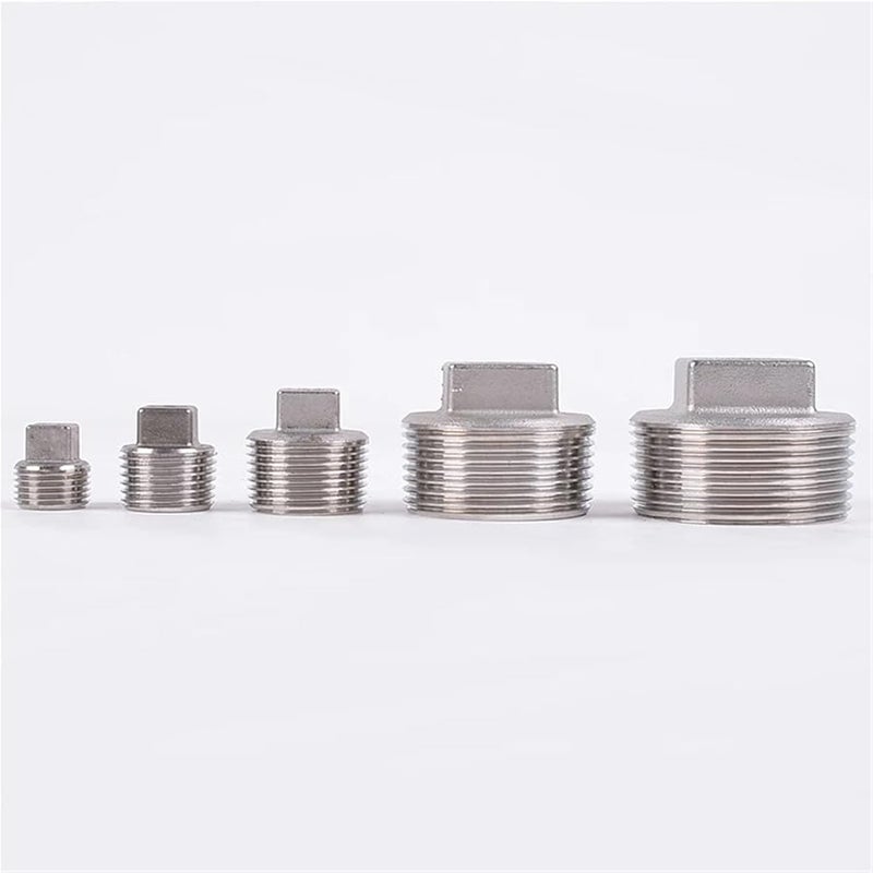 304 الفولاذ المقاوم للصدأ 1 2 بوصة ذكر أنثى غطاء سدادة أنبوب موصل ملحمة السباكة - Image 4