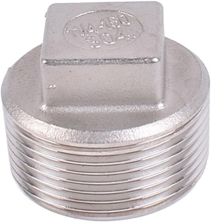 304 الفولاذ المقاوم للصدأ 1 2 بوصة ذكر أنثى غطاء سدادة أنبوب موصل ملحمة السباكة - Image 1