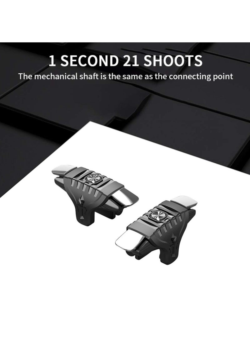 Professional Game Trigger, 2 ons For Pubg Mobile Controller, Support IOS, Android, And Most Phones And Ipads, Aluminum on, Support COD/PUBG/FORTNITE (الأزرار مع الأكمام)  - Image 2