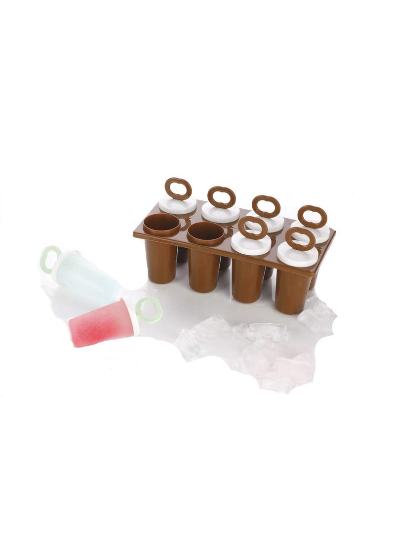 J.V Enterprise JV Enterprice Set of 6 Plastic Reusable Ice Pop Makers Homemade PopsicleFrozen Ice CreamKulfi Candy for Children Adults Multicolor  - Image 2