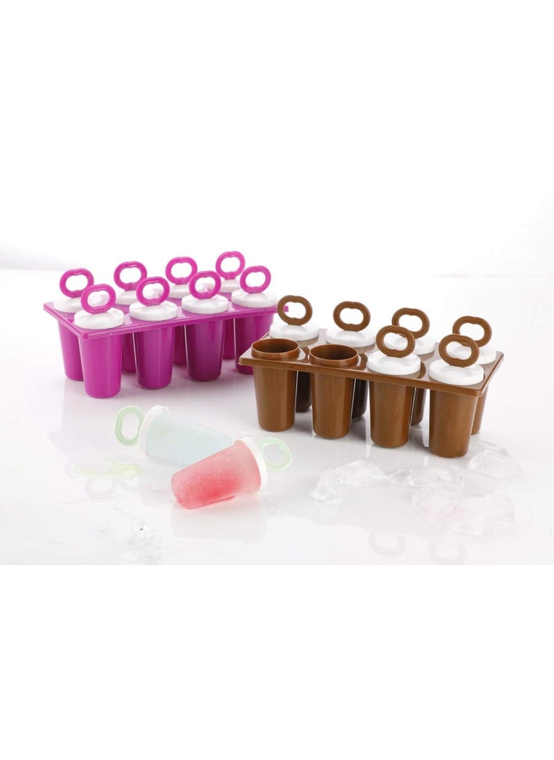 J.V Enterprise JV Enterprice Set of 6 Plastic Reusable Ice Pop Makers Homemade PopsicleFrozen Ice CreamKulfi Candy for Children Adults Multicolor  - Image 3