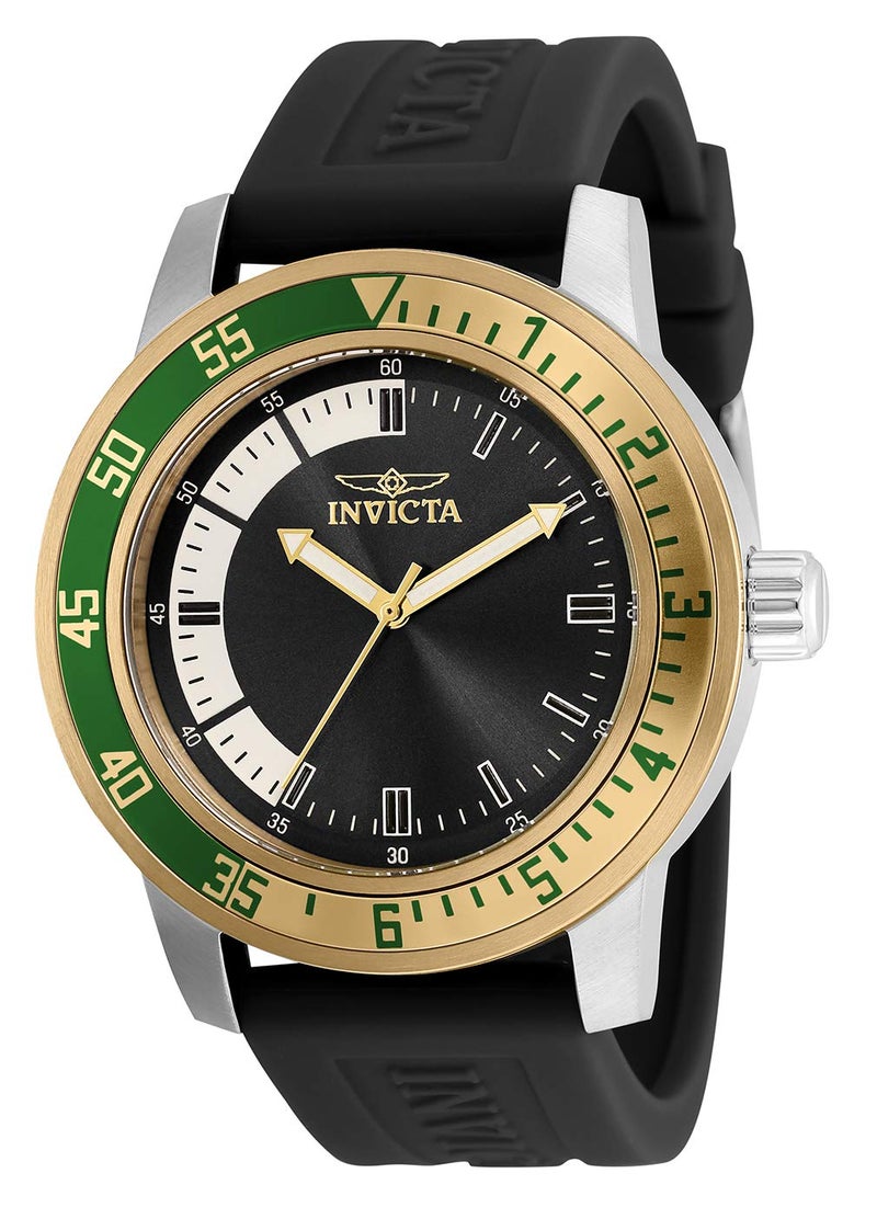Invicta Men's Specialty 45mm Silicone Quartz Watch, Black (Model: 35679) - Image 1
