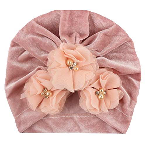 DonLeeving 30 PCS Rhinestone Pearl Apricot Color Chiffon Flower Sewing Fabric Appliques for Clothing, Headbands Flower, Crafts, Party Decoration, Sewing Applique - Image 4
