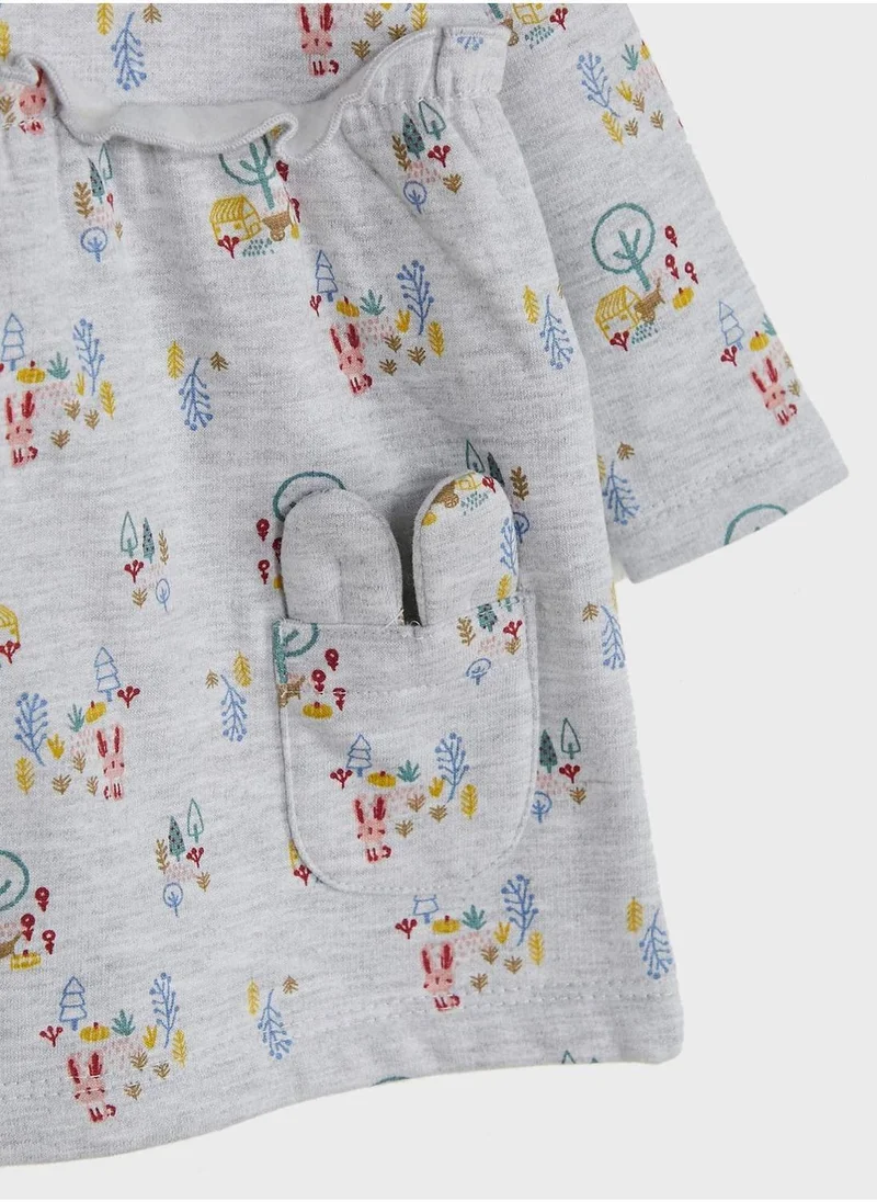 Zippy Printed Pocket Dress