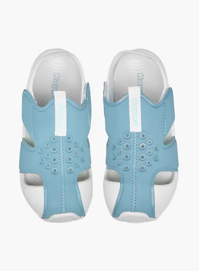 Kappa Boys' Perforated Sandals with Hook and Loop Closure