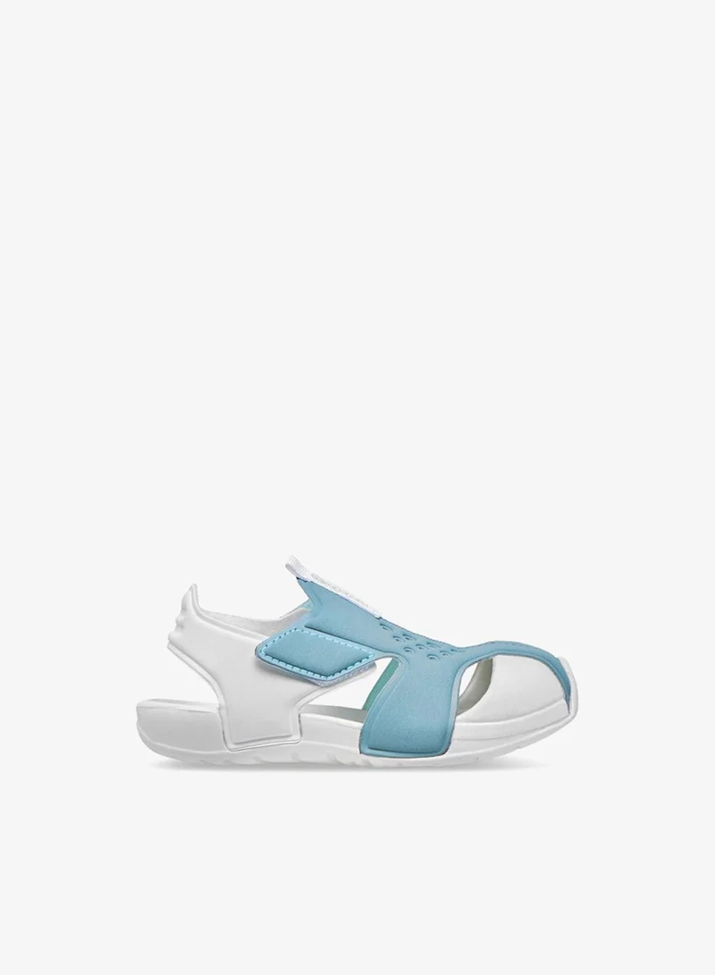 Kappa Boys' Perforated Sandals with Hook and Loop Closure