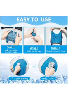 Cooling Towels, 10 Pack Ice Towel, Mesh Cooling Towel, Soft Breathable Chilly Towel, Ice Towel for Neck, Microfiber Towel, for Yoga, Golf, Sport, Running, Gym, Workout, Camping, Fitness, 30 * 80 cm - pzsku/Z9B07545E427800D2744CZ/45/_/1717484908/c6d80cb5-581c-4d64-95f3-dfed6b49d69d