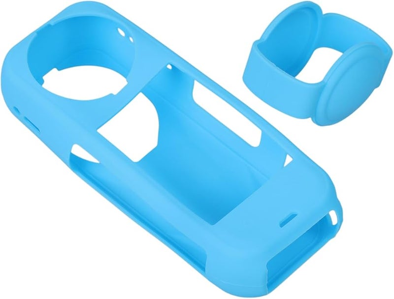 Blue Silicone Protective Lens Case for Camera Accessories Standard Protector - Image 4