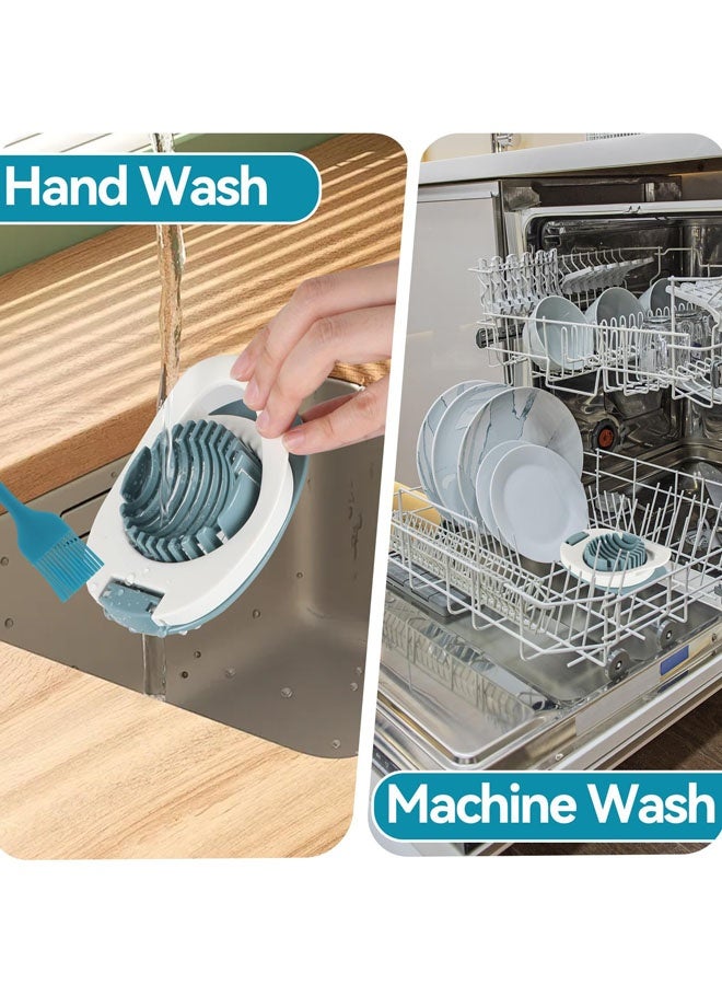 Egg Slicer & Dicer For Hard Boiled Eggs - Heavy Duty Cutter Dicer With Stainless Steel Wire, Cuts Strawberries, Kiwis & Soft Fruits Effortlessly - Easy-Clean Kitchen - Image 4