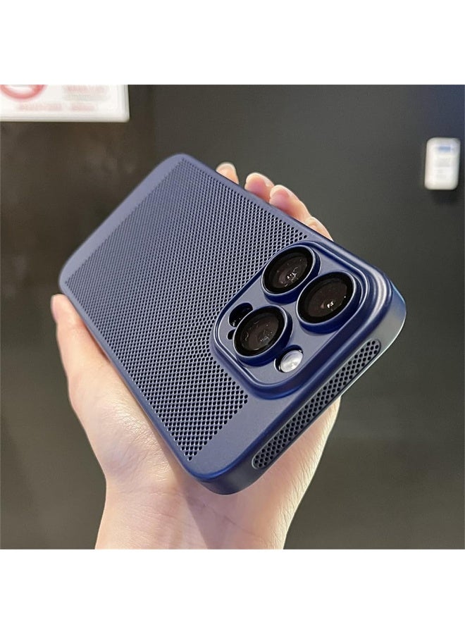 Case For iPhone 14 Inch Heat Dissipation Case with Built-in Camera Lens Protector Slim Fit Breathable Cooling Anti-Fingerprint Hard PC Back Shockproof Cover - Image 3
