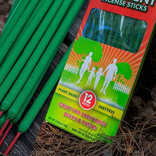 Mosquito Guard 12 Mosquito Repellent Sticks, 2.5 Hrs Protection 1ft Citronella Incense Sticks Outdoor, Plant-Based Mosquito Repellent Incense Sticks, Mosquito Repellent Outdoor Patio, Bug Repellent - Image 4