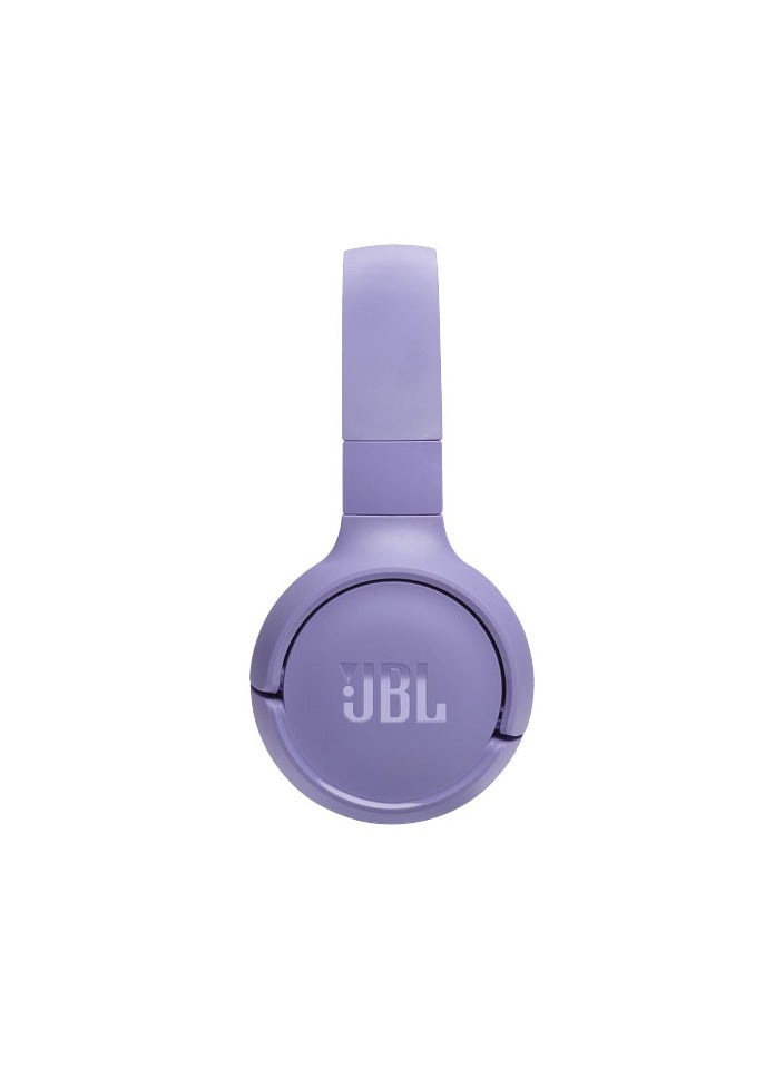 JBL Tune 520Bt Wireless On Ear Headphones Pure Bass Sound 57H Battery Hands Free Call Plus Voice Aware Multi Point Connection Lightweight And Foldable - Purple - Image 3