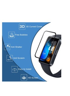 Generic Screen Protector For Huawei Band 8/Huawei Band 9, 3D Curved Soft Edge Protective Film [Anti-Scratch] [Bubble Free] [Ultra Shatterproof] [High Sensitive] (Not Glass)  - Image 2