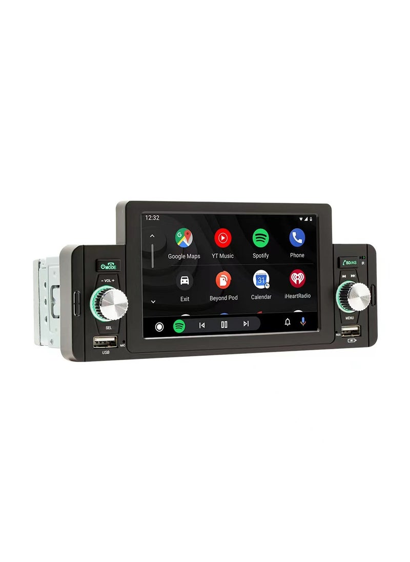 Generic - 5 Inch Touch Screen Apple Stereo  CarPlayer Android MP5 Auto Media Receiver Car Radio with Support Bluetooth Hands Free Calling FM SWC USB AUX Mirror Link + - Image 1
