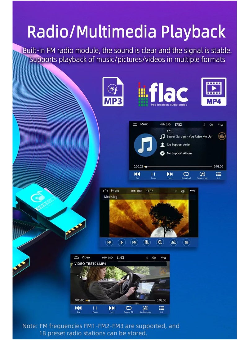 Generic - 5 Inch Touch Screen Apple Stereo  CarPlayer Android MP5 Auto Media Receiver Car Radio with Support Bluetooth Hands Free Calling FM SWC USB AUX Mirror Link + - Image 1