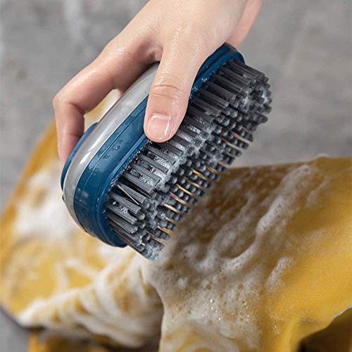 SIYANSHU Multifunctional Scrubbing Brush, Easy to Grip Household Cleaning Brushes, Reusable Soft Laundry Clothes and Shoes Scrubbing Brush (Pack of-1, Orange) - Image 5