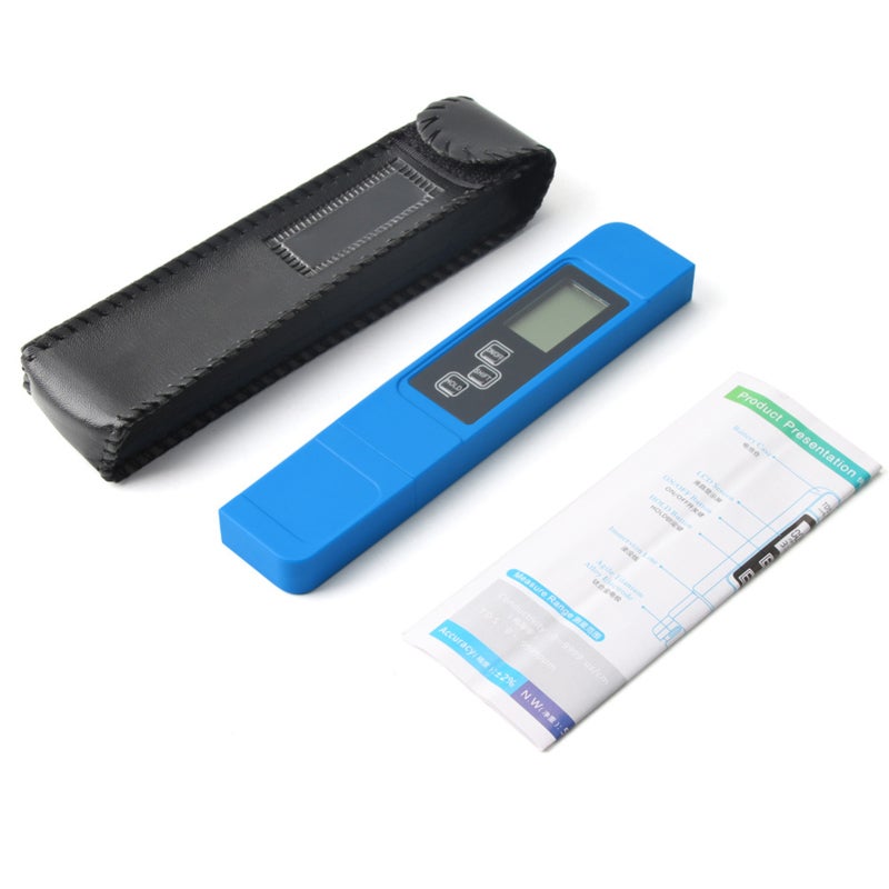 Water Tester 3 In 1 Titanium Alloy Probe Blue Portable - Conductivity TDS Temperature Accuracy for Farmland Irrigation Aquaculture Laboratory - Image 3