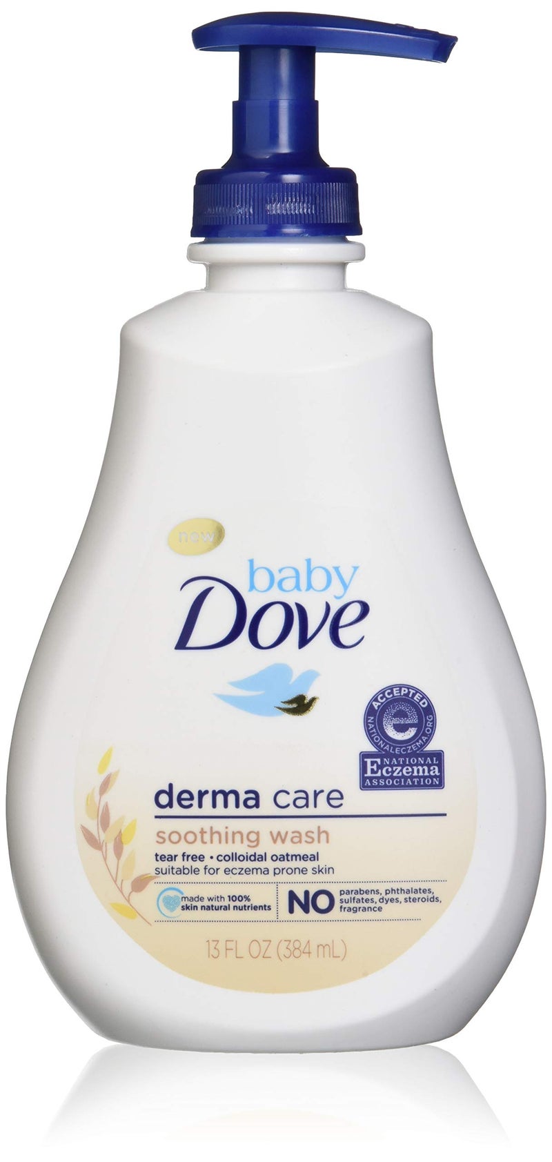 Baby Dove Baby Dove Soothing Wash To Soothe Delicate Baby Skin Eczema Care Washes Away Bacteria No Artificial Perfume or Color Paraben Free Phthalate Free 13 Oz 13 Ounce Pack of 4