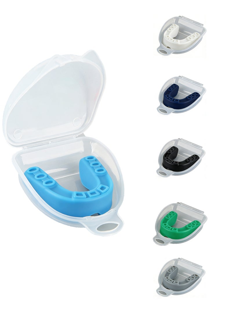 Kids Youth Mouth Guard for Sports, 6 Pack with Case, Boys Girls Sports Mouthguard for Football Basketball Boxing MMA Lacrosse Soccer Karate, Six Colors - Image 1