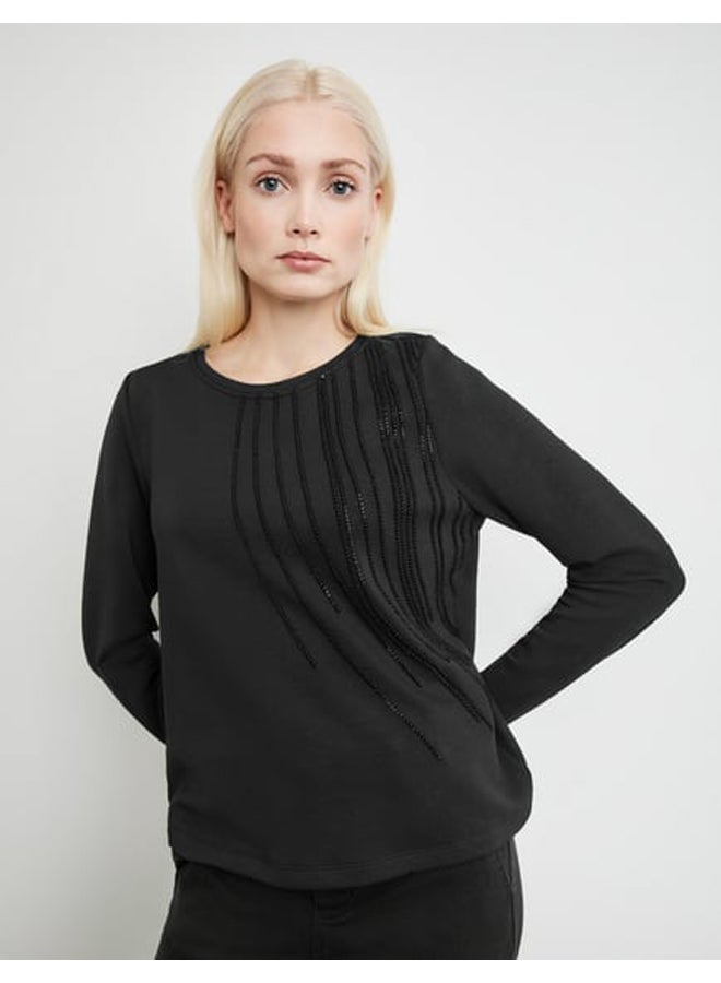 GERRY WEBER Soft sweatshirt with glitter embroidery  - Image 2