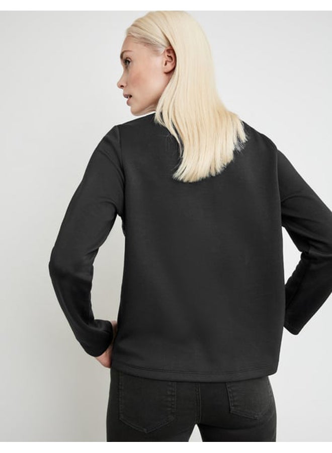 GERRY WEBER Soft sweatshirt with glitter embroidery  - Image 4