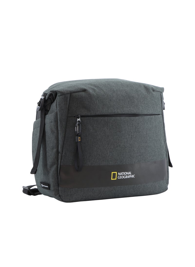 NATIONAL GEOGRAPHIC National Geographic Shadow RPET Messenger Bag Anthracite, Durable Water Resistant Laptop/Tablet Padded Compartment Casual Bag RFID Pocket, Adjustable Strap Suitable For Business Office Travel School  - Image 5