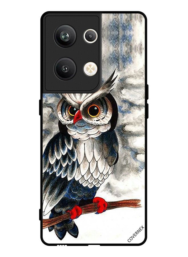 Covernex Protective Case Cover For Oppo Reno 9 Pro Plus Owl Drawing Art - Image 1
