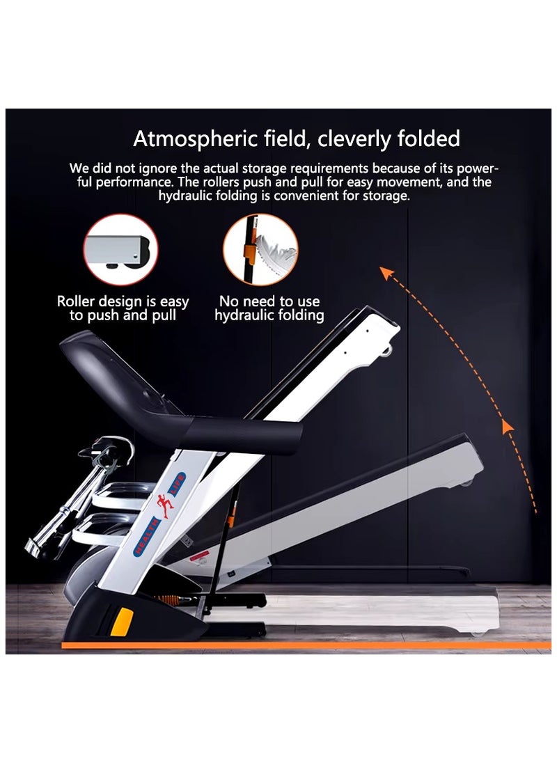 Health Life AC5000T-Multifunction AC Motorized Treadmill 5.0HP 180KG Automatic Incline Smart Touchscreen Wi-Fi  - Image 2