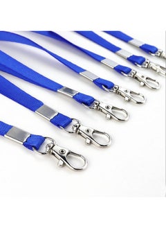 yuntop Navy Blue Lanyards For Id Badges Card Holders Name Tag Office Keys Phones Usb Premium Bulk Lanyards 17.38 Inch Flat Lanyards Neck Lanyard Strap With Clip Swivel Hook Detachable Buckle (20 Pack)  - Image 3