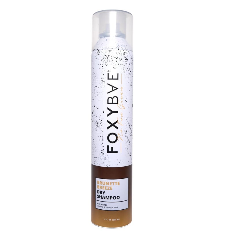 FoxyBae Dry Shampoo Spray â€“ Biotin-Infused Volumizing Formula â€“ Deodorizing, Sulfate-Free Option for Dark & Brunette Hair â€“ Brunette Breeze â€“ 7 fl oz - Image 1