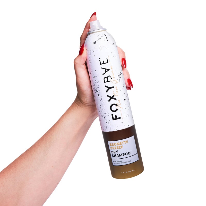FoxyBae Dry Shampoo Spray â€“ Biotin-Infused Volumizing Formula â€“ Deodorizing, Sulfate-Free Option for Dark & Brunette Hair â€“ Brunette Breeze â€“ 7 fl oz - Image 2