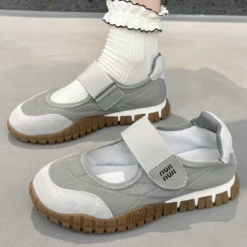 2025 Spring Canvas Shoes With Biscuits Comfortable All-Match Forrest Gump Shoes With Thick Sole And Velcro Casual Sneaker - Image 2