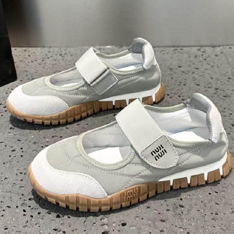 2025 Spring Canvas Shoes With Biscuits Comfortable All-Match Forrest Gump Shoes With Thick Sole And Velcro Casual Sneaker - Image 1