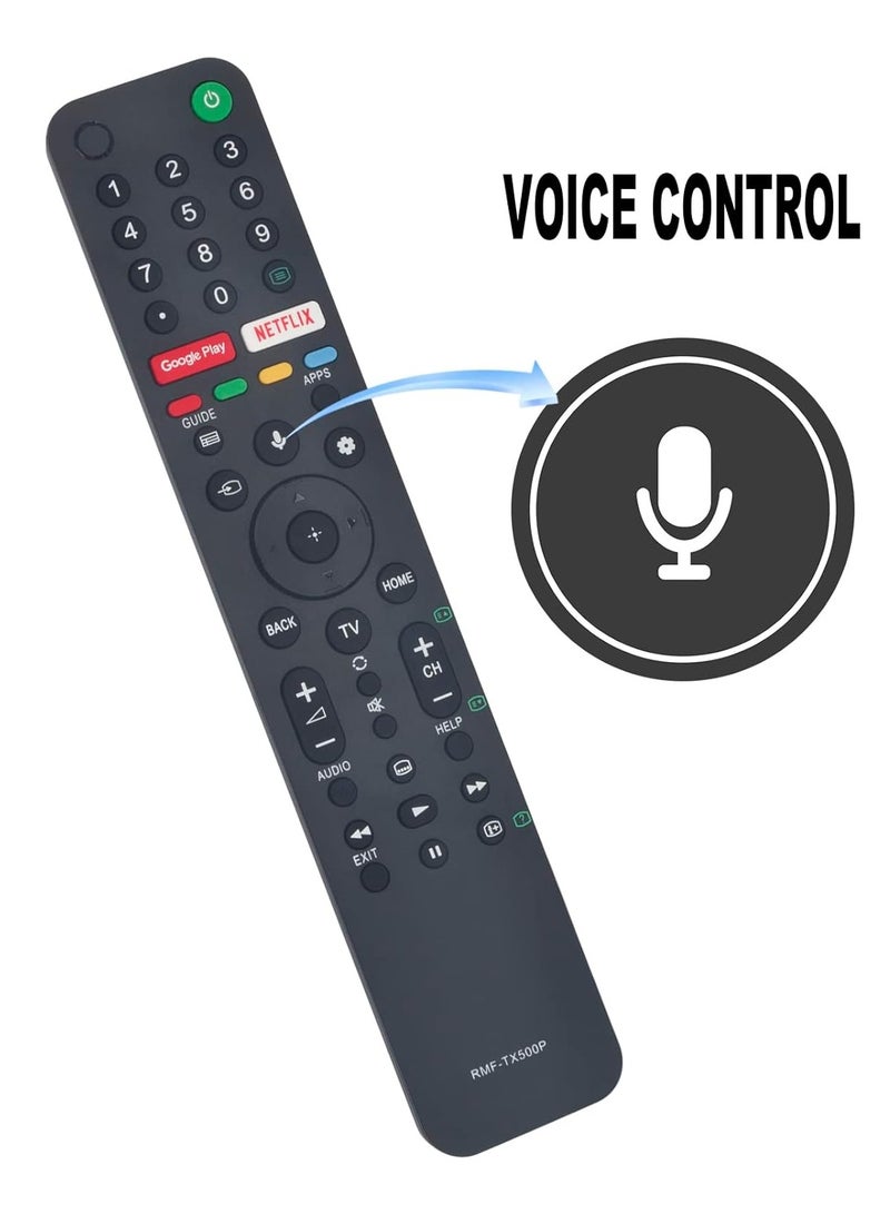 ELTRAZONE 🎮 RMF-TX500P Replacement Voice Remote for Sony 4K LED Smart TVs – Compatible with KD and A8H Series - Image 4
