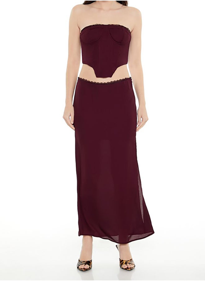 FOREVER 21 Lace-Trim Bustier Tube Crop Top  - Image 5