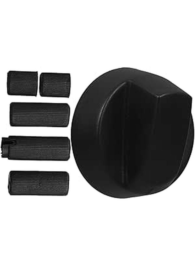 Black Control Knobs Replacement for Oven Stove Range Easy Installation Gas Electric Compatible - Image 1