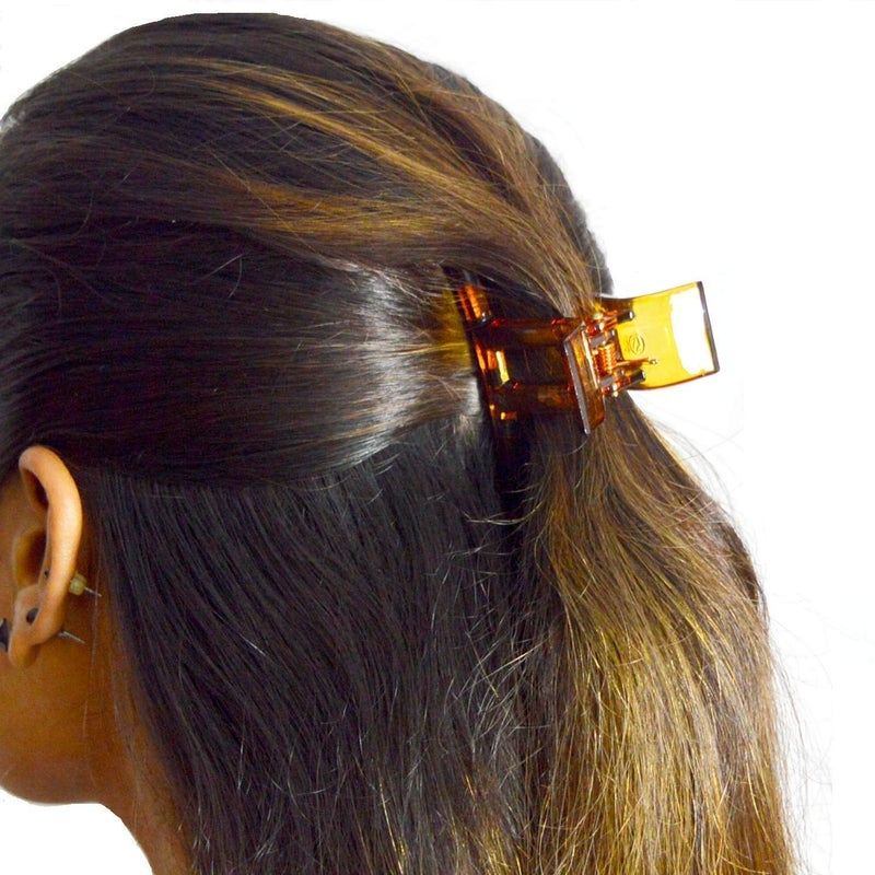 BIRDWARE big size hair clips clutcher for women claws for girls Imported Rubber Acrylic Material Stone Butterfly hair clip for women | hair clutchers | hair claw (Pack of 1, Black) - Image 5