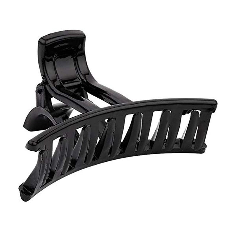 BIRDWARE big size hair clips clutcher for women claws for girls Imported Rubber Acrylic Material Stone Butterfly hair clip for women | hair clutchers | hair claw (Pack of 1, Black) - Image 1