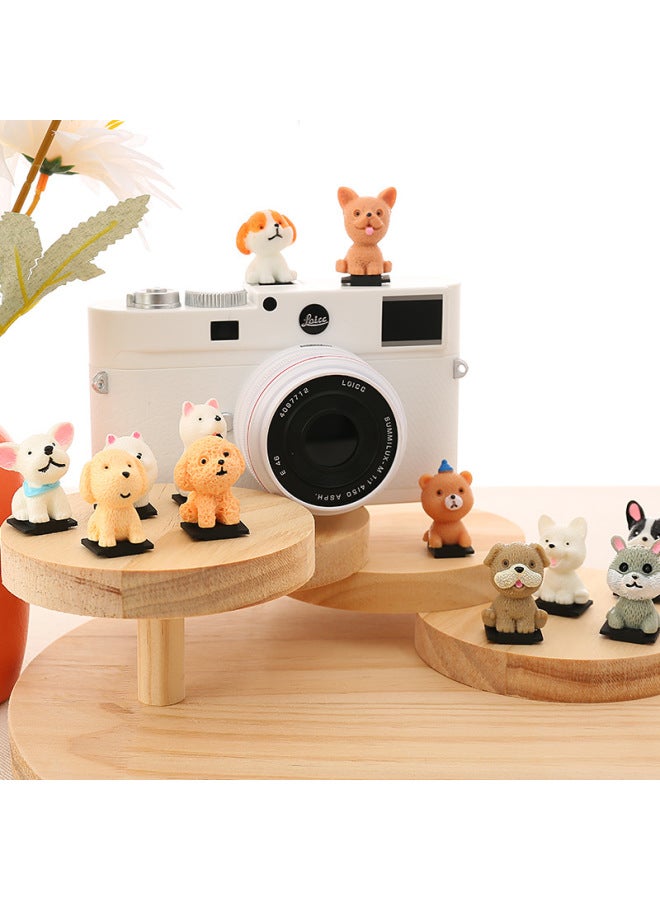 Cartoon Three-dimensional Doll Hot Boots For Canon Sony Fuji Micro SLR Universal Cute Dustproof Protective Cover-Color:Blue Hat-Duck - Image 5